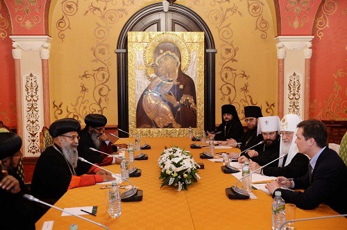 Patriarch Abuna Mathias thanks Patriarch Kirill and the Russian Orthodox Church