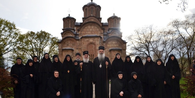 Patriarch Irinej solemnly welcomed in Gracanica Monastery