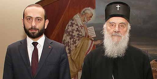 Serbian Patriarch Receives President of the National Assembly of Armenia