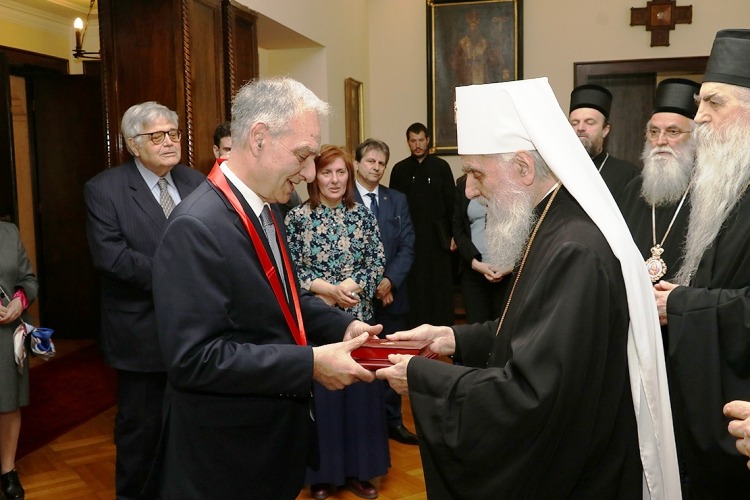 Order of Saint Sava to Greek Ambassador Elias Eliadis