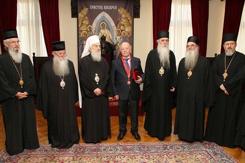 Momir Krsmanovic Decorated With The Order of Saint Sava