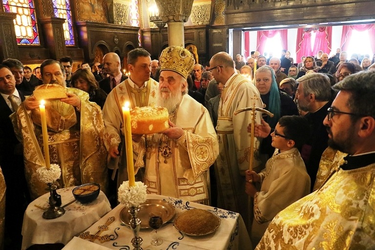 Patron Saint-day of Serbian Patriarchate Chapel of Saint Simeon of Myrrh-Gusher