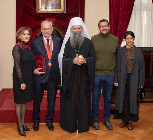 Serbian Journalist Milorad Vucelic Decorated with the Order of St. Sava