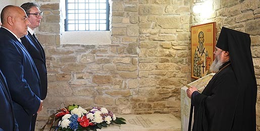 President Vucic Visited Veliko Tarnovo, Place of Repose of Saint Sava
