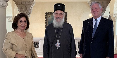 Crown Prince Visits the Serbian Patriarch