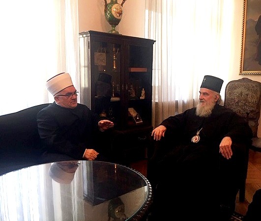 Serbian Patriarch Irinej Received Mufti Dr. Mevlud ef. Dudić