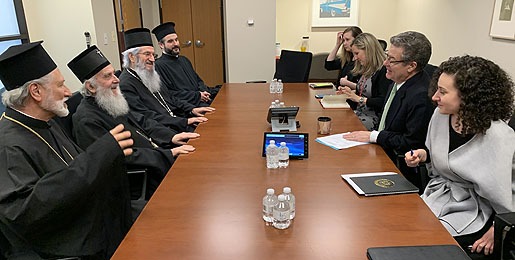 Patriarch of Serbia Irinej at the US State Department