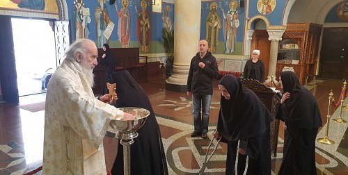 On Easter Monday Serbian Patriarch served in Monastery of the Entry of the Most Holy Theotokos into the Temple