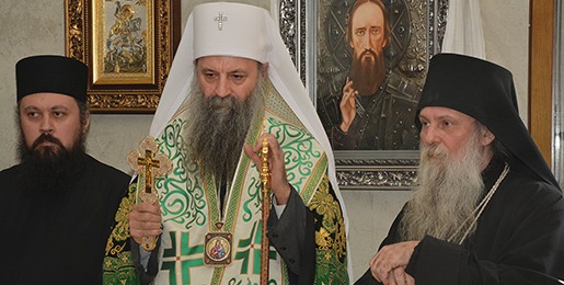 Serbian Patriarch Porfirije visited Jasenovac Monastery