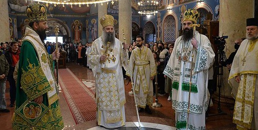 Serbian Patriarch Porfirije celebrates the Holy Liturgy in Nis on Lazarus’ Saturday