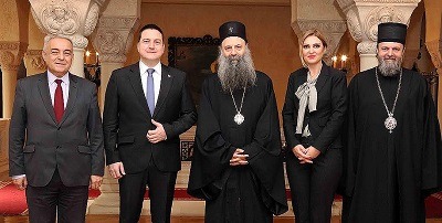 Serbian Patriarch Porfirije receives Vice President of the Government Mr. Branko Ruzic