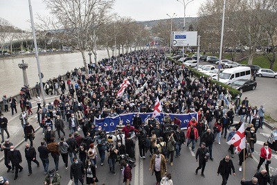 ‘Catholicos-Patriarch Ilia is Under Attack’ Declared Levan Gachechiladze as Conservative Demonstration Draws Thousands to Tbilisi