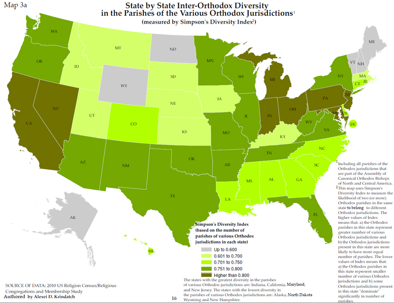 Assembly of Bishops Releases the Study on the Geography of Orthodoxy in America