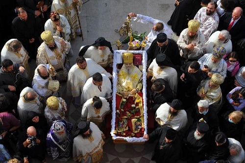 Metropolitan Amfilohije Buried in the Cathedral Church in Podgorica