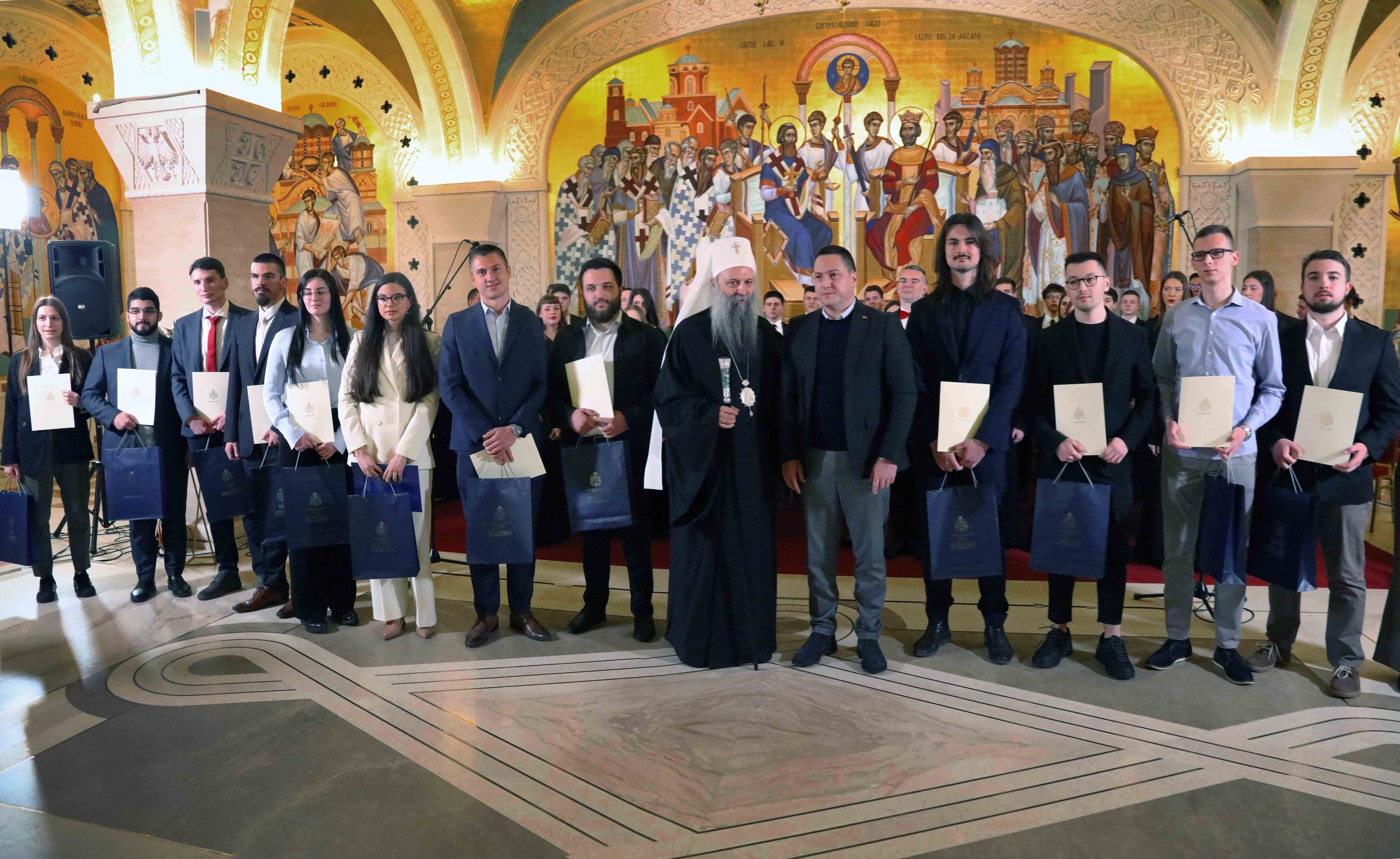 Patriarch Porfirije Awards Annual Scholarships to the Final Year Students of the University of Belgrade