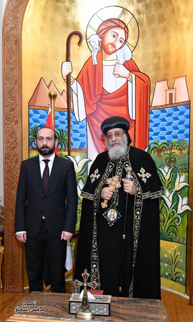 Pope Tawadros II Received Ararat Mirzoyan