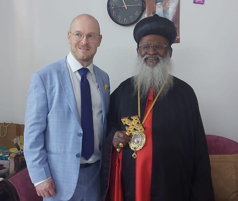 Chargé d’affaires of Finland to India Visited Catholicos-Moopan Marthoma Mathews III