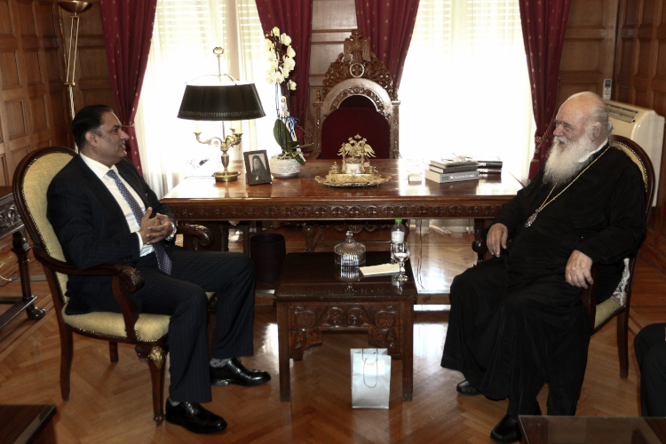 Archbishop Ieronymos Received Pakistan’s Ambassador to  Greece