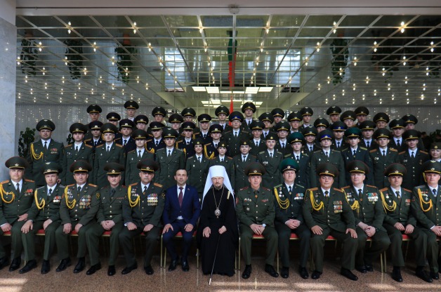 Metropolitan Benjamin of Belarus Took Part in the Ceremony of Graduation of Officers at Military Faculty -BSUIR