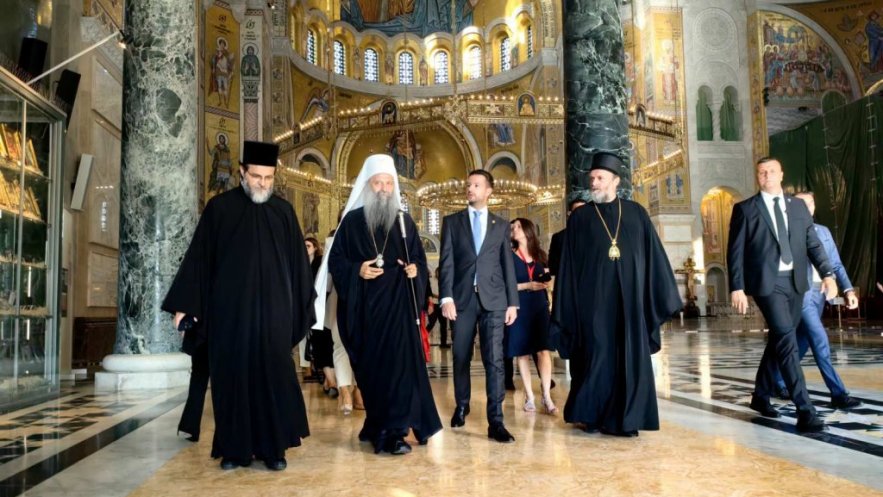 President of Montenegro Visited St. Sava Cathedral and Serbian Patriarch