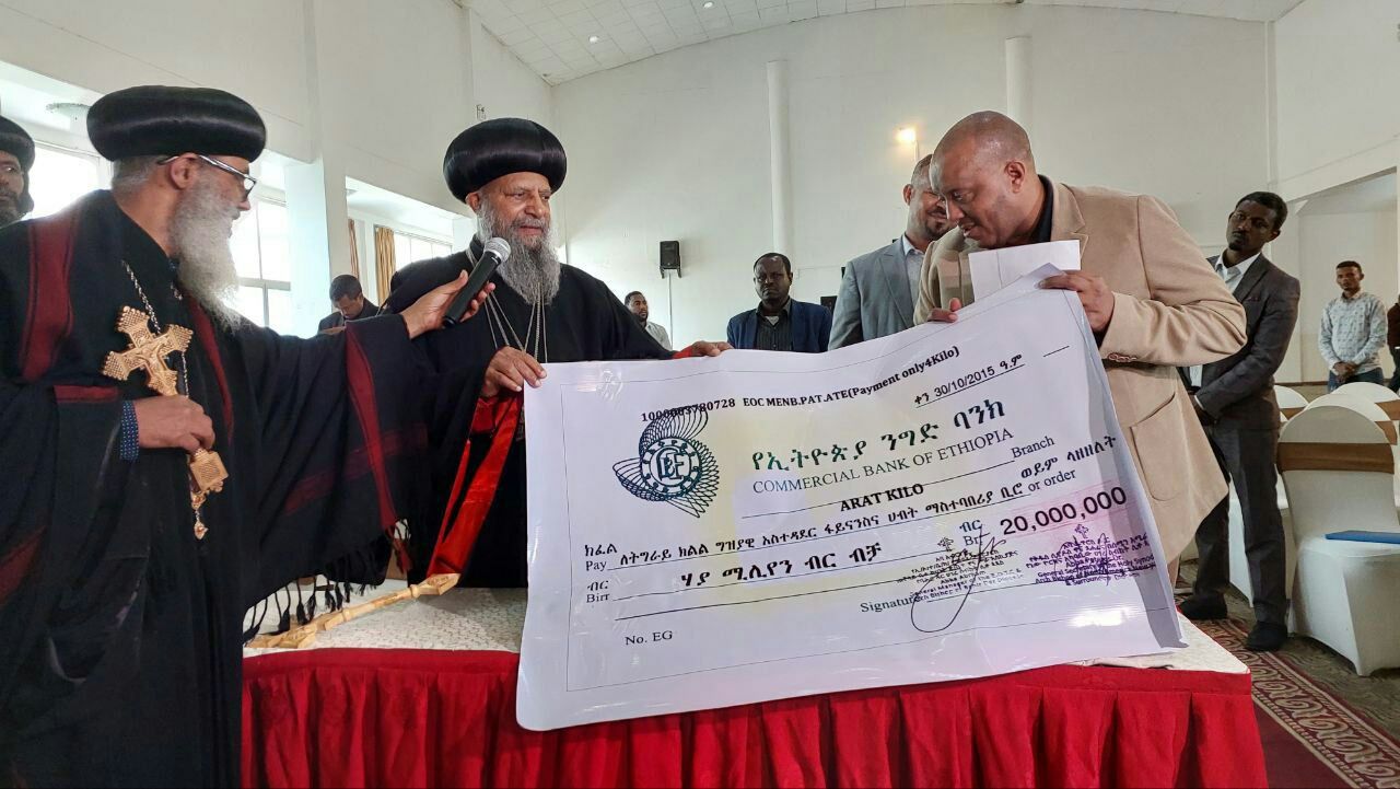 A Delegation of Peace Led by His Holiness Abune Mathias Visited Tigray