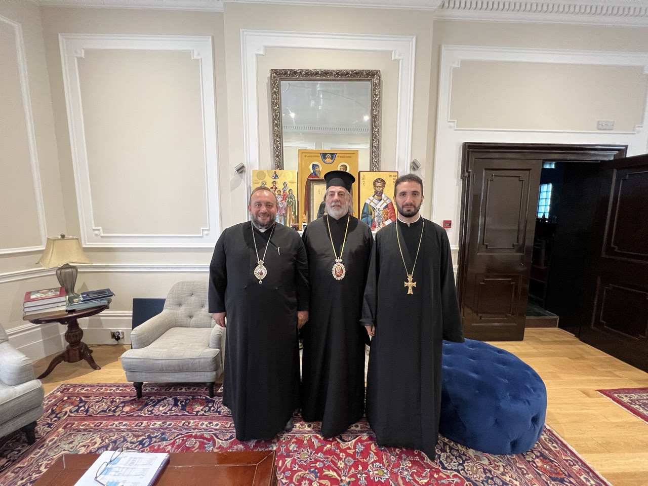 Bishop Hovakim Manukyan Visited Archbishop Nikitas of Thyateira