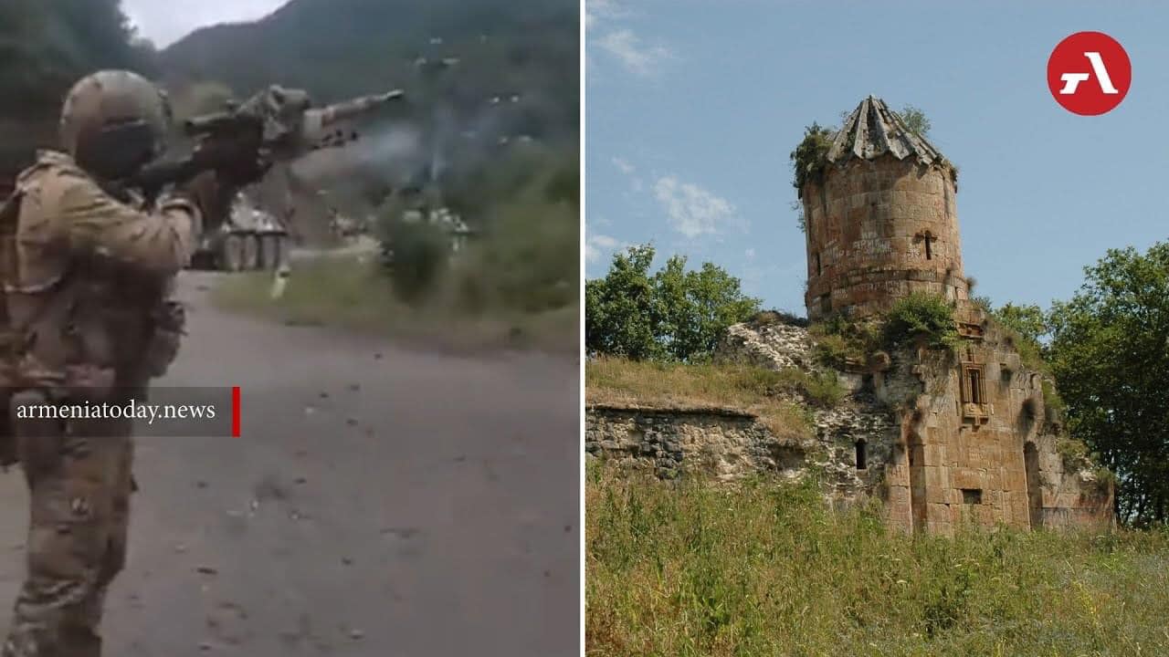 Azerbaijani Servicemen Open Fire Towards Charektar Monastery in Artsakh