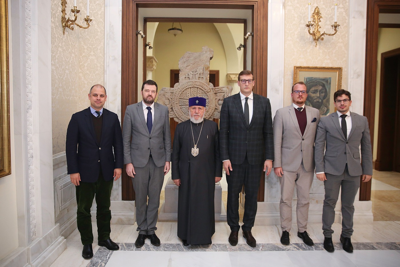 Catholicos Karekin II Received the Delegation of the Deputy Minister of Strategic Affairs of the Hungarian Government