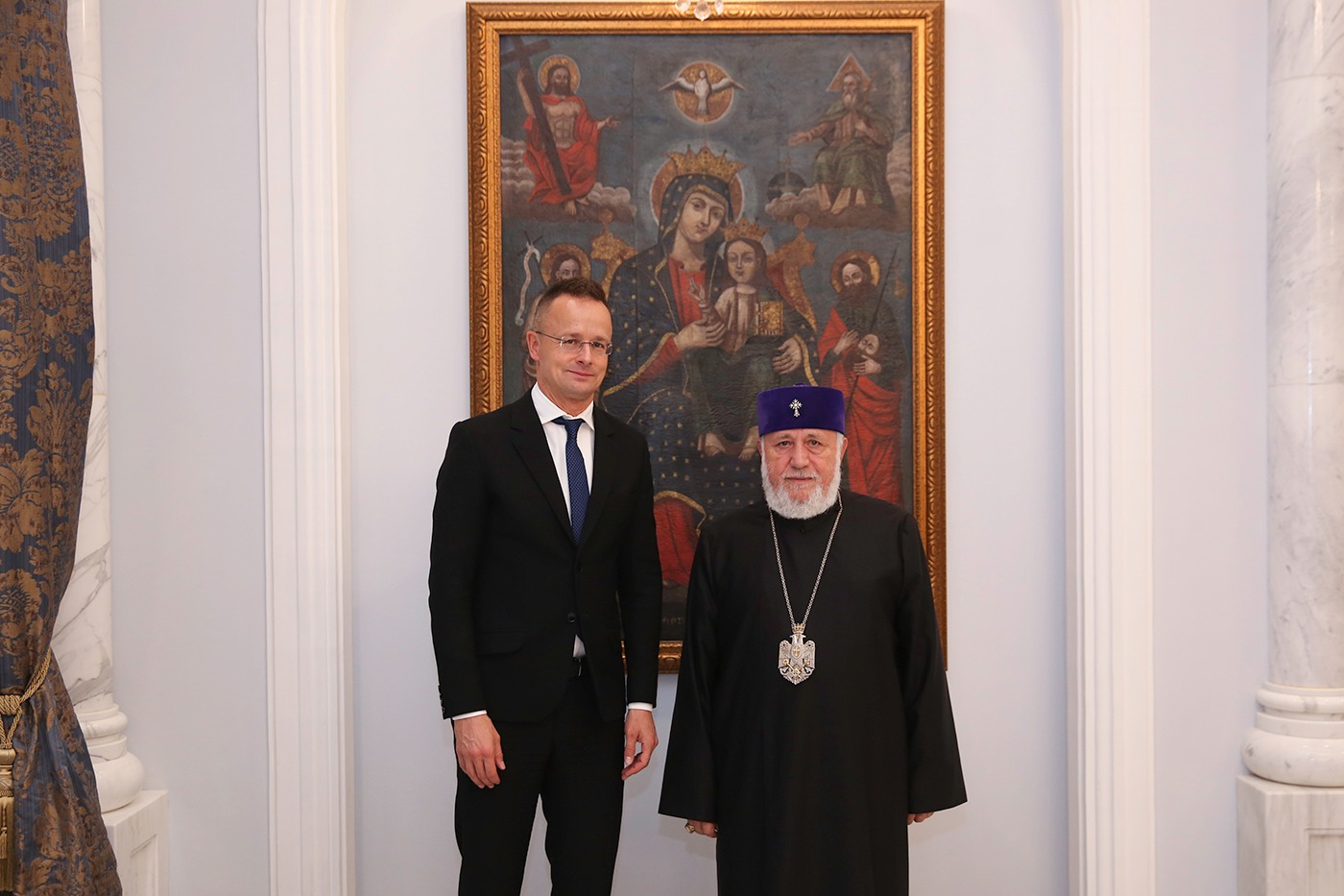 Catholicos Karekin II and Hungarian Foreign Minister Peter Szijjártó Hold Talks on Artsakh