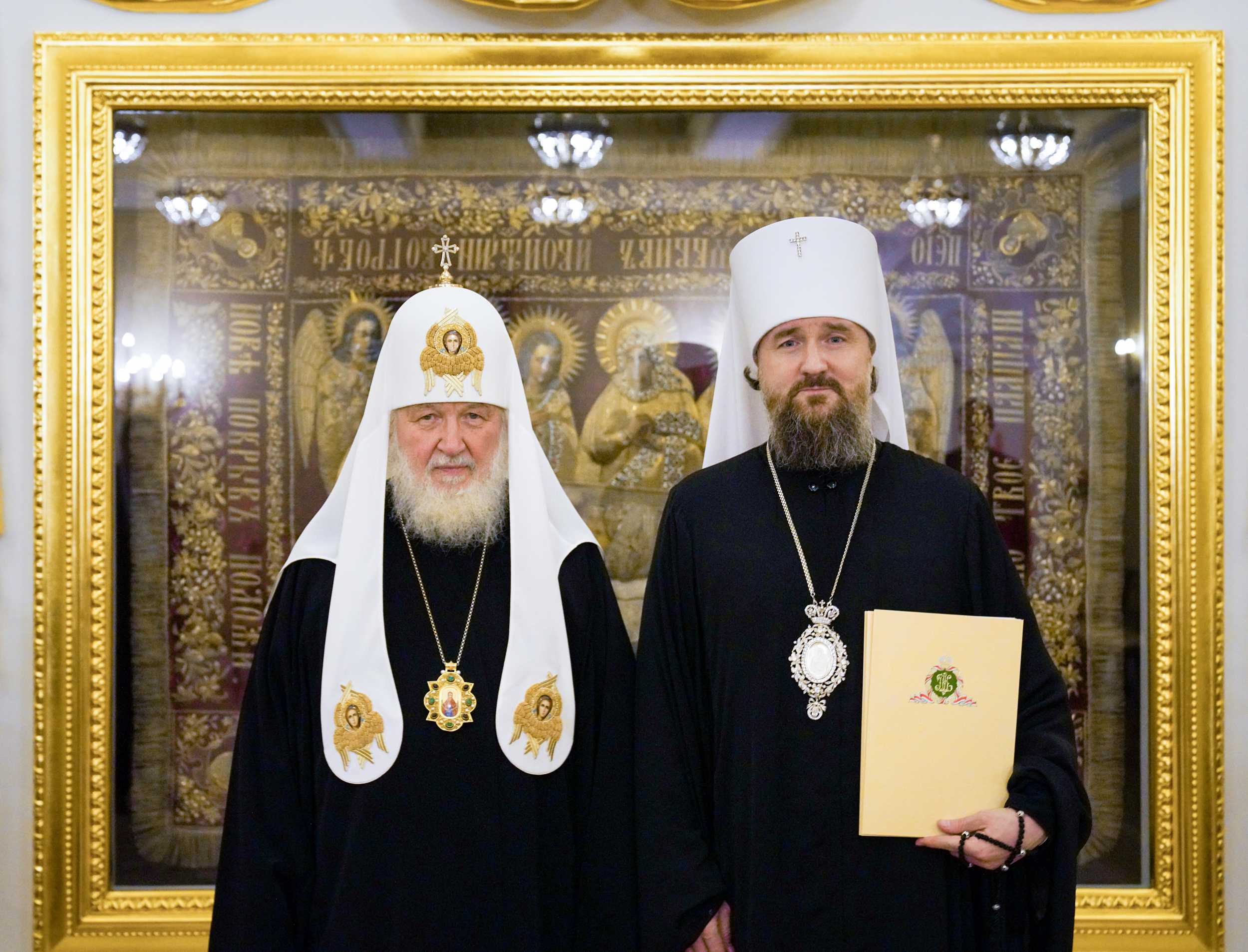 His Holiness Patriarch Kirill Received the Head of the Affairs of the Moscow Patriarchate, Metropolitan Gregory of the Resurrection