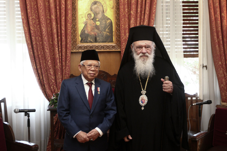 Archbishop of Athens and Vice President of Indonesia Meet to Discuss Peace and Cooperation