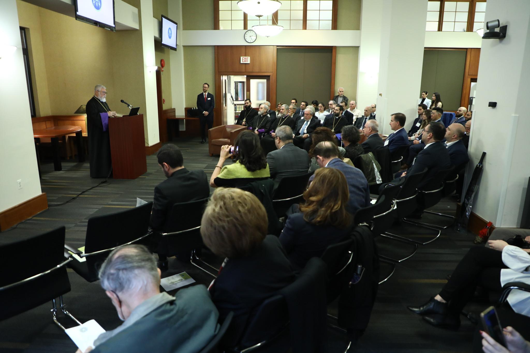 Catholicos Aram I Offers Lecture on Religion in Geopolitics of the Middle East at George Washington University