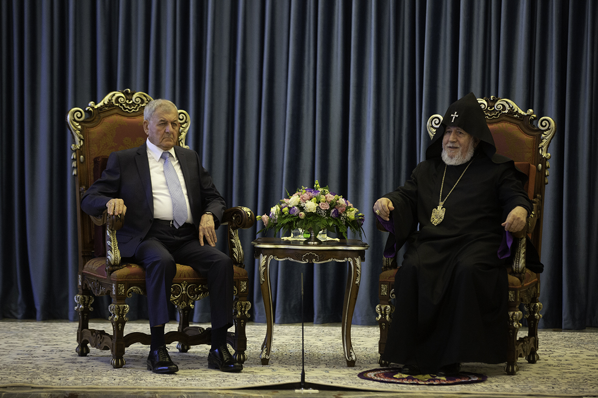 Armenian Catholicos Karekin II and Iraqi President Discuss Closer Relations