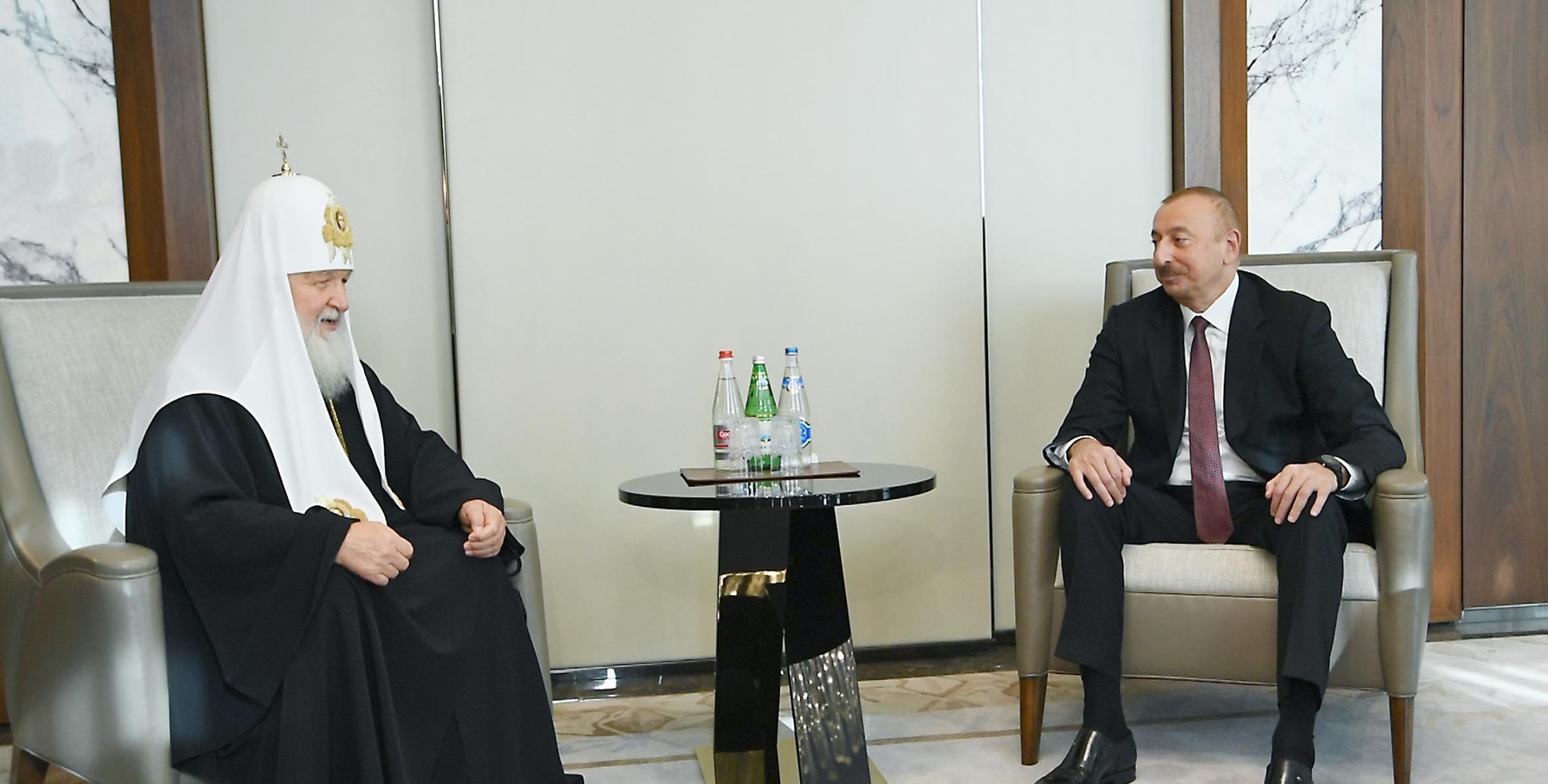 Patriarch Kirill Congratulates President Aliyev on Azerbaijan Election Victory