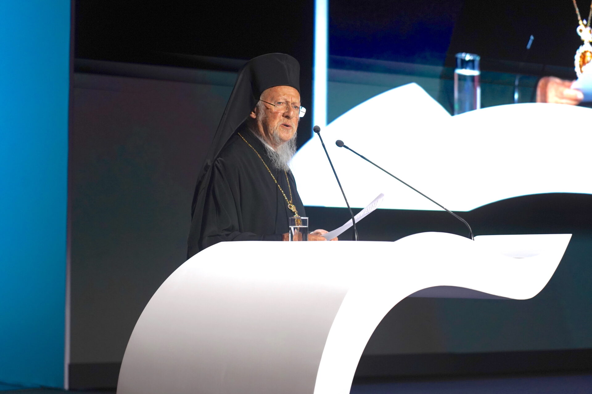 Ecumenical Patriarch Calls for Peace and Action on Climate Change at “Our Ocean” Conference