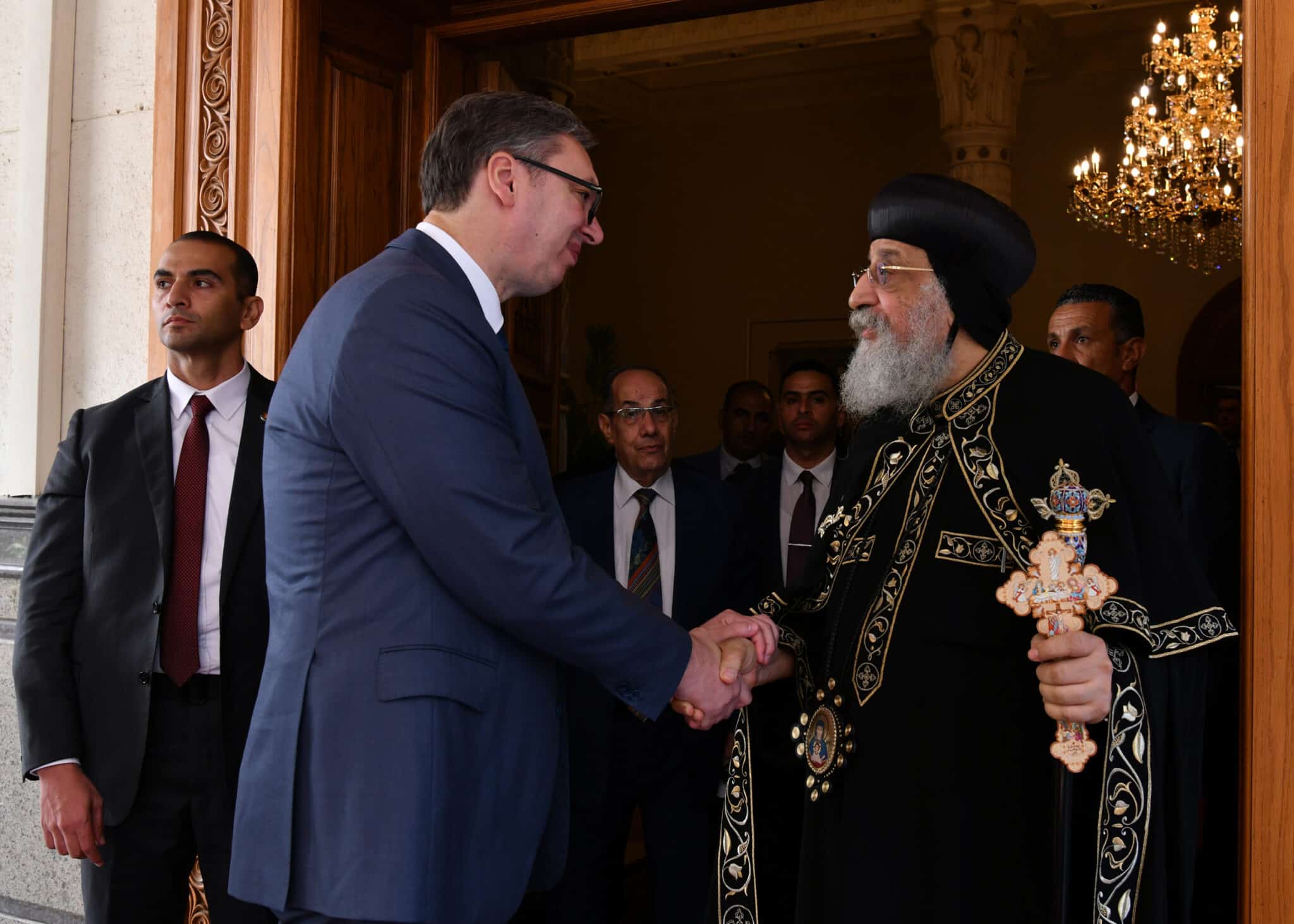 Serbian President Vučić and Pope Tawadros II Discuss Orthodox Unity and Peace in Cairo