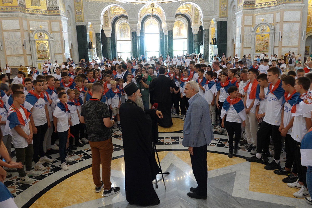 Patriarch Porfirije Inspires Young Athletes from Kosovo and Metohija