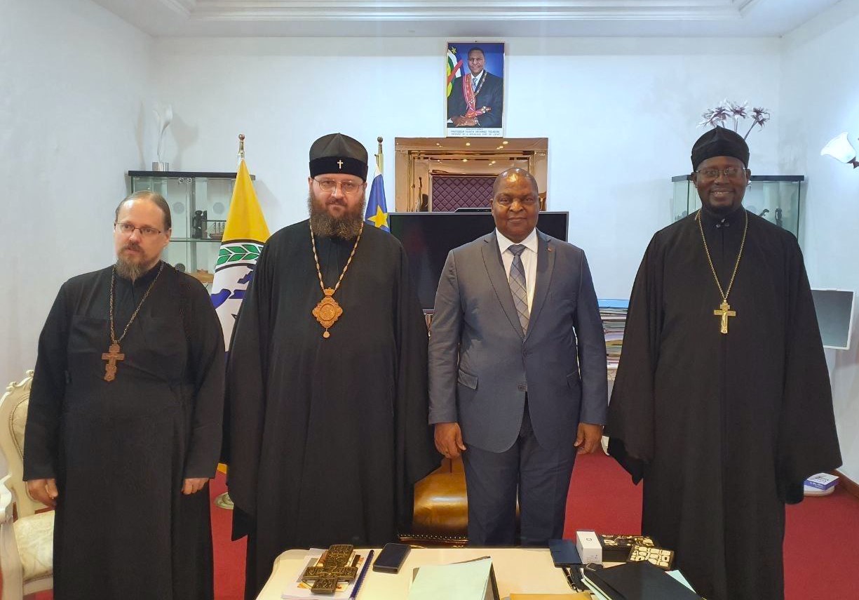 Patriarchal Exarch of Africa Meets with Central African Republic President to Discuss Church’s Mission