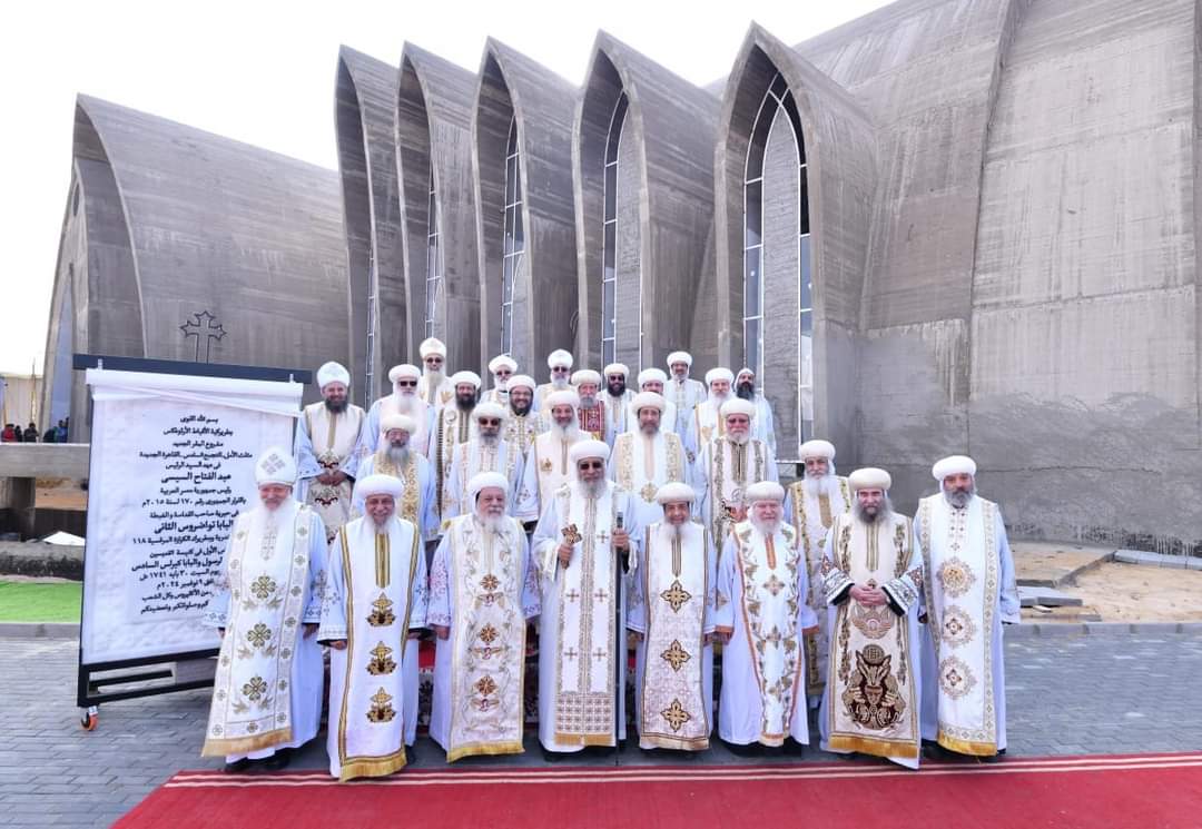 Pope Tawadros II Celebrates the First Divine Liturgy in the New Administrative Headquarters Cathedral of the Coptic Orthodox Church