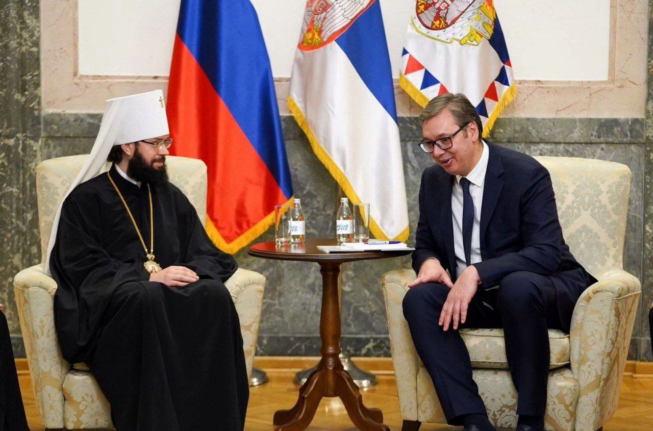 Russian Orthodox Church Delegation Meets with Serbian President