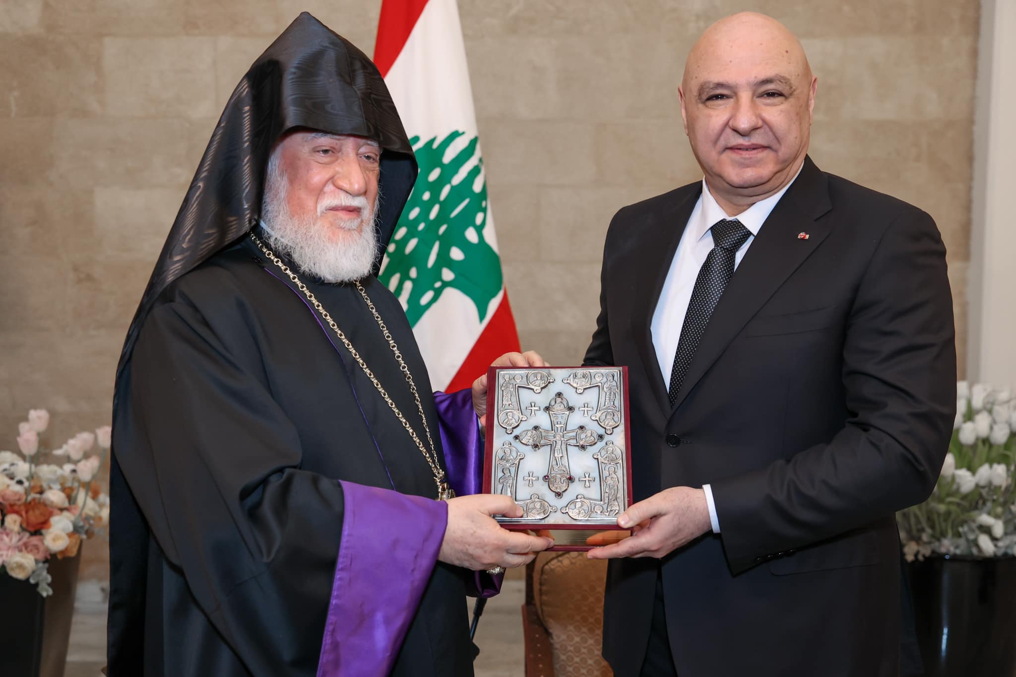 Catholicos Aram I Meets President Joseph Aoun, Emphasizes Unity and National Restoration