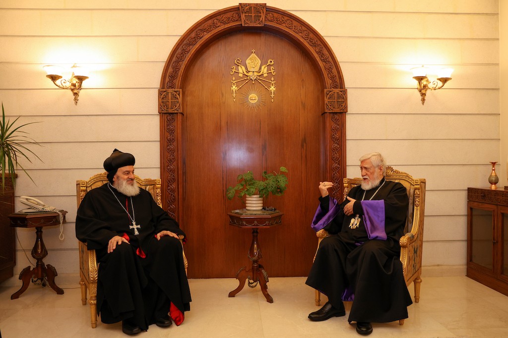 Patriarch Mor Ignatius Aphrem II and Catholicos Aram I Discuss Syrian Crisis and Ecumenical Cooperation